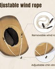 Western Straw Cowboy Hat - From Where - 