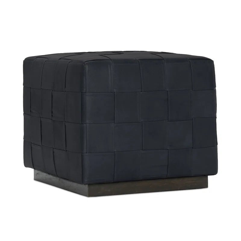 Weston Mirage Leather Ottoman - From Where - 