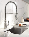Weymouth One - Handle Pre - Rinse Spring Pulldown Kitchen Faucet - From Where Finds - 