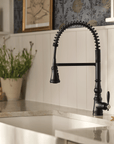 Weymouth One - Handle Pre - Rinse Spring Pulldown Kitchen Faucet - From Where Finds - 