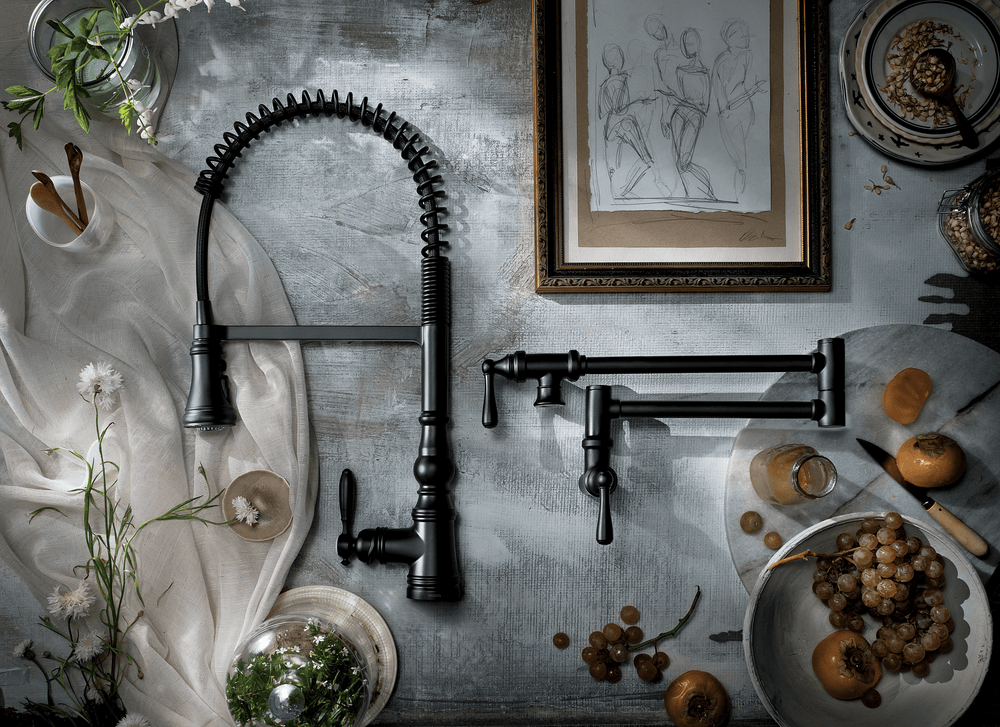 Weymouth One - Handle Pre - Rinse Spring Pulldown Kitchen Faucet - From Where Finds - 