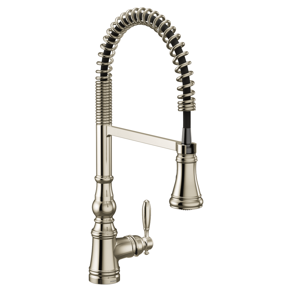 Weymouth One - Handle Pre - Rinse Spring Pulldown Kitchen Faucet - From Where Finds - 