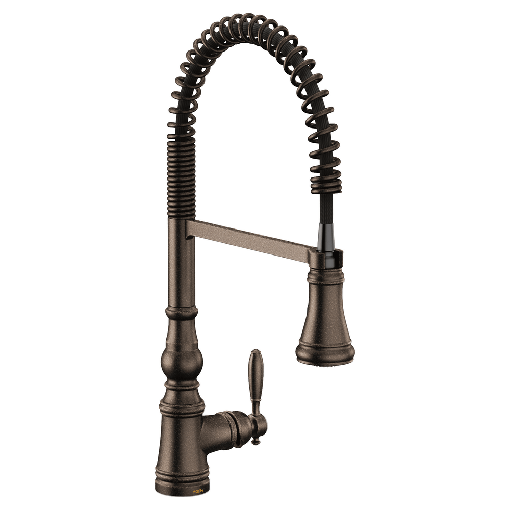 Weymouth One - Handle Pre - Rinse Spring Pulldown Kitchen Faucet - From Where Finds - 