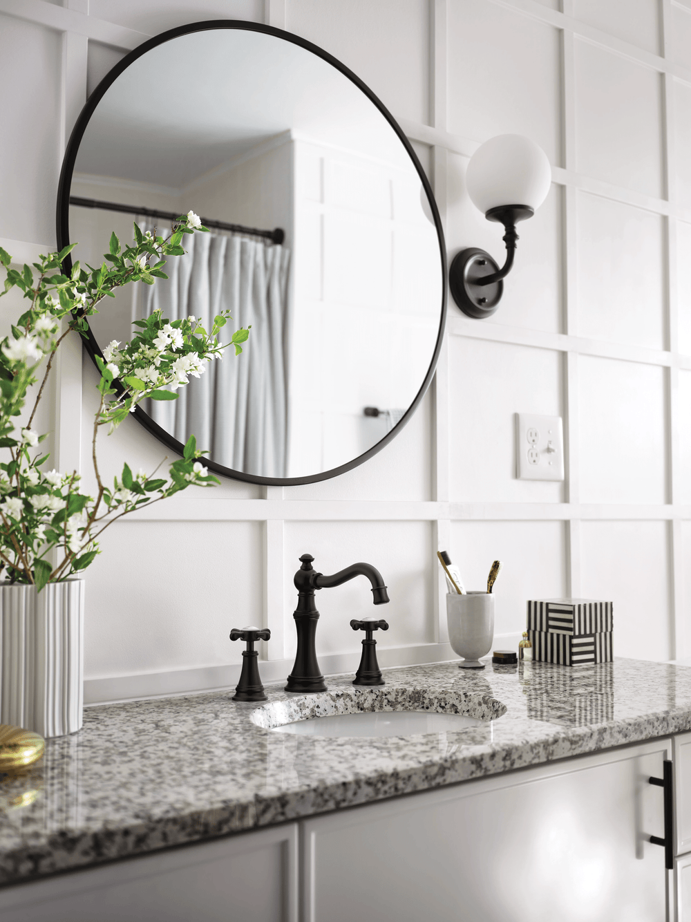Weymouth Two - Handle High - Arc Bathroom Faucet - From Where Finds - 