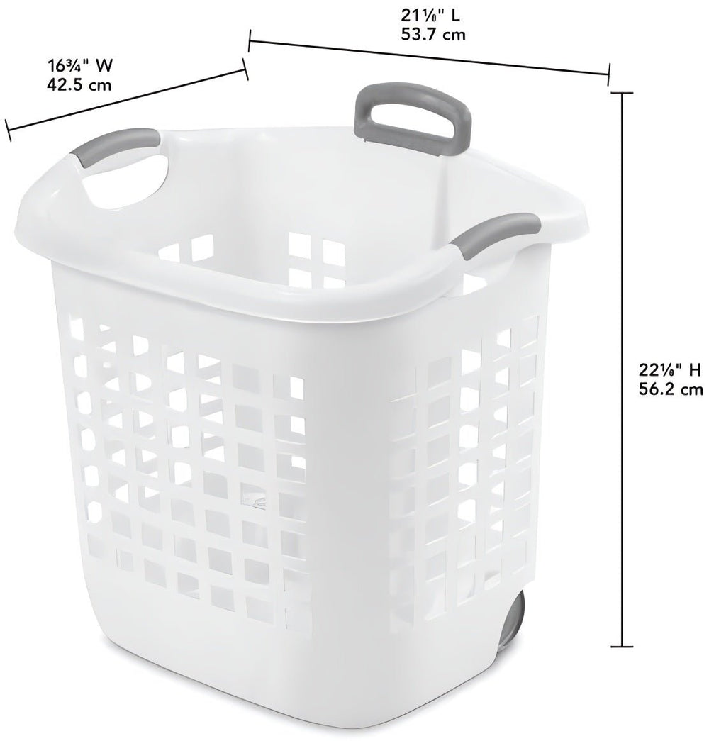 Wheeled Plastic Laundry Basket - From Where - 