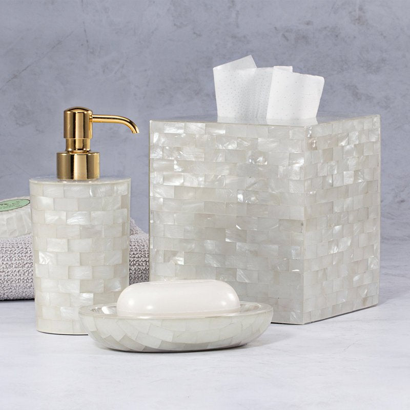 White Agate Soap Dispenser - From Where - 