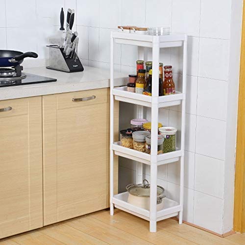 White Bathroom Plastic Shower Shelf - From Where - 