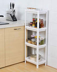 White Bathroom Plastic Shower Shelf - From Where - 