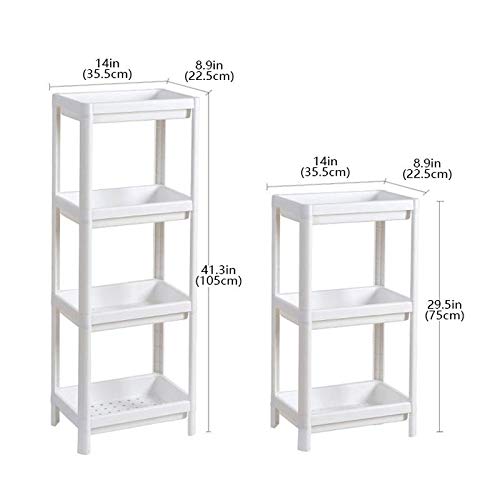White Bathroom Plastic Shower Shelf - From Where - 