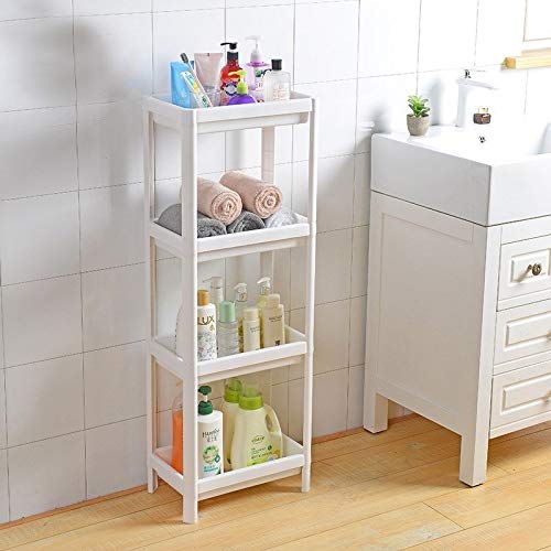 White Bathroom Plastic Shower Shelf - From Where - 