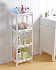 White Bathroom Plastic Shower Shelf - From Where - 