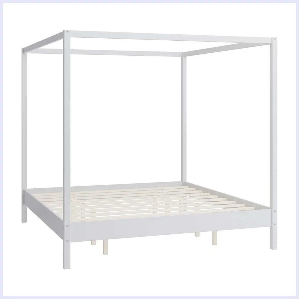 White Canopy Bed Frame - From Where - 