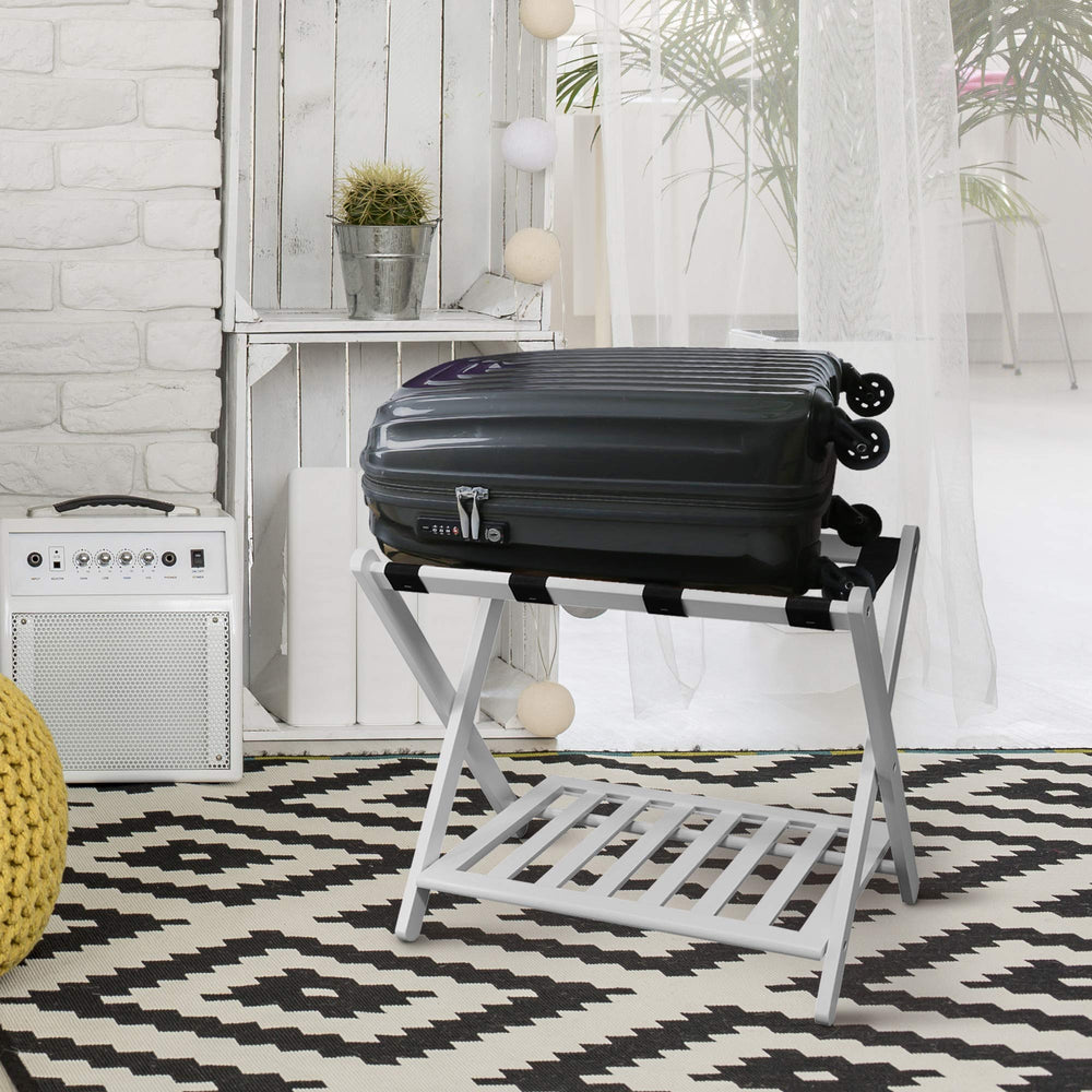 White Casual Home Luggage Rack - From Where - 