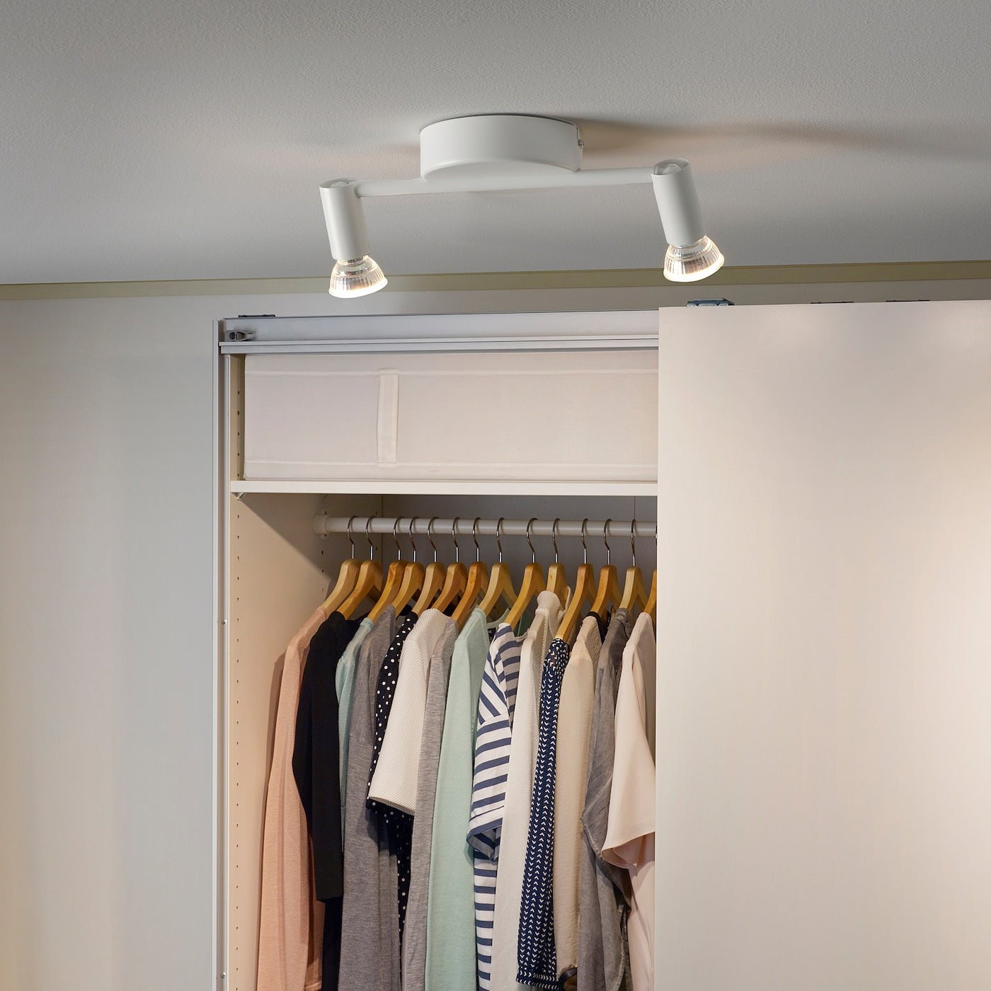 White Ceiling Spotlight with 2 lights - From Where - 