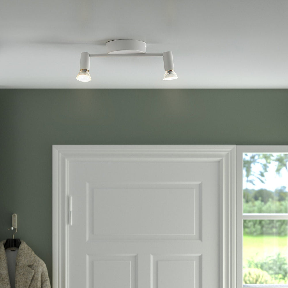 White Ceiling Spotlight with 2 lights - From Where - 