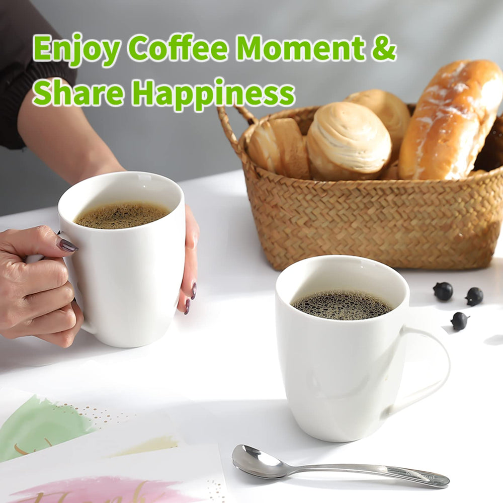 White Ceramic Mugs (Set of 4) - From Where - 