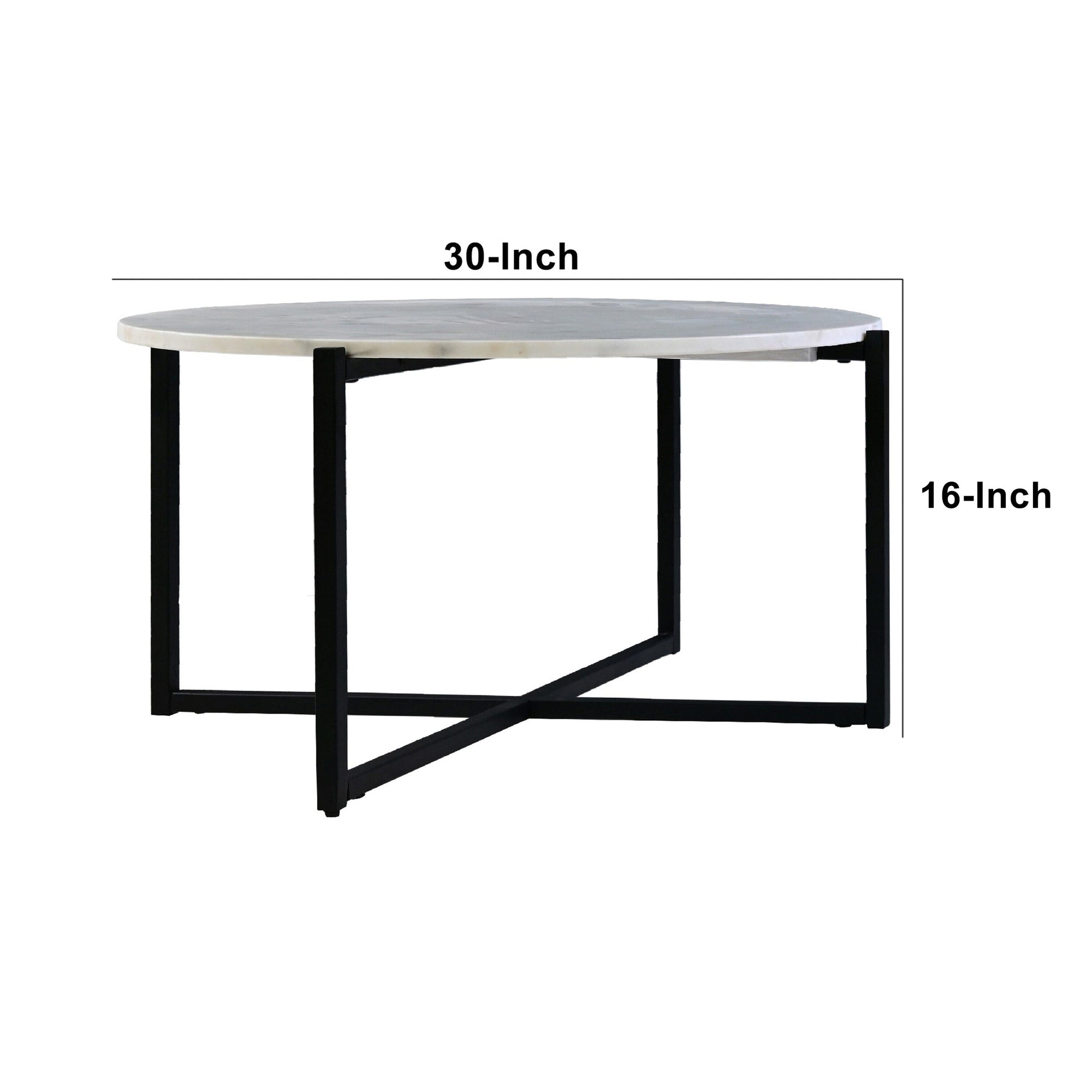 White Granite/Marble Coffee Table - From Where - 