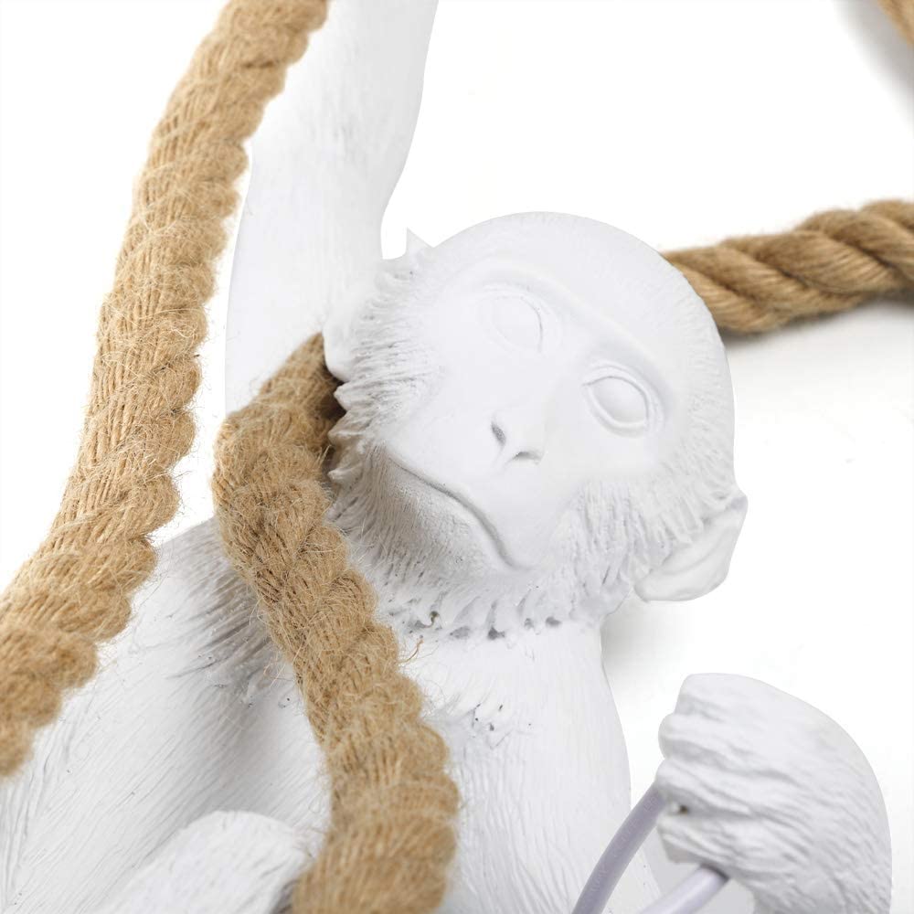 White Monkey Vintage Geometric Led Mini Hanging Swag Light - From Where - 