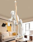 White Monkey Vintage Geometric Led Mini Hanging Swag Light - From Where - 