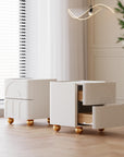 White Nightstand with 2 Drawers - From Where - 