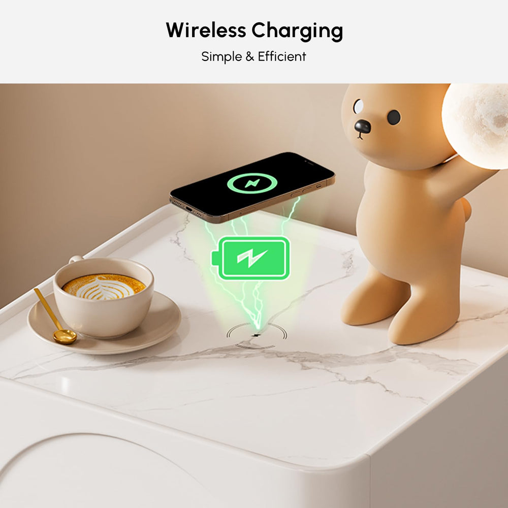 White Nightstand with 2 Drawers - From Where - 