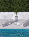 White Pool Lounger - From Where - 