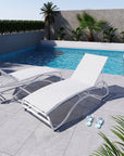 White Pool Lounger - From Where - 