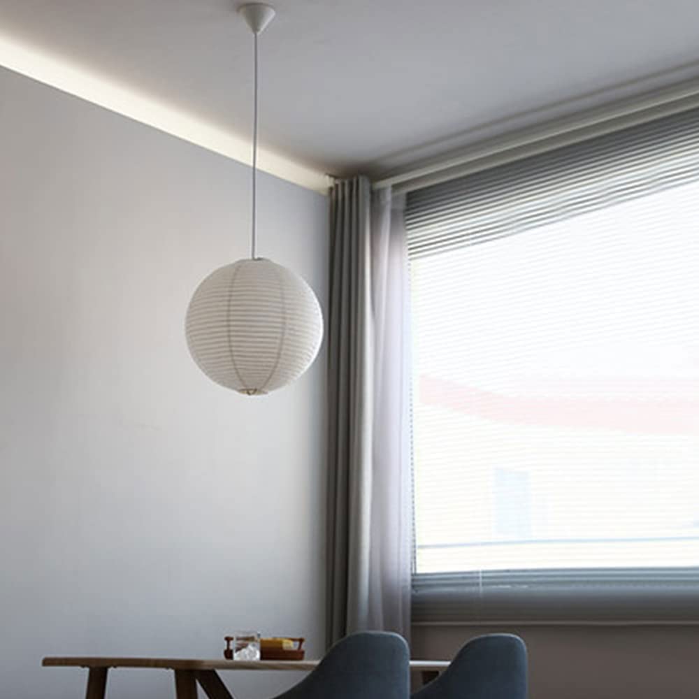 White Round Rice Paper Lantern - From Where - 