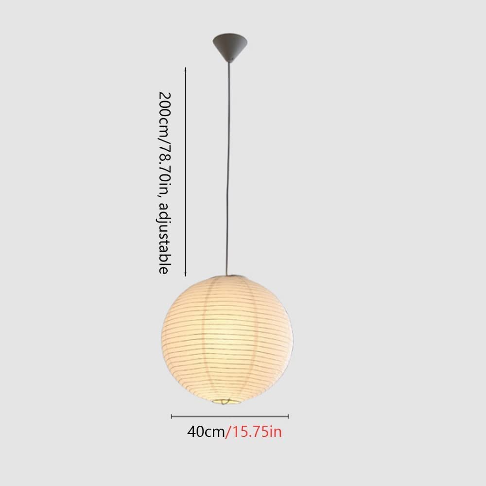 White Round Rice Paper Lantern - From Where - 