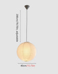 White Round Rice Paper Lantern - From Where - 