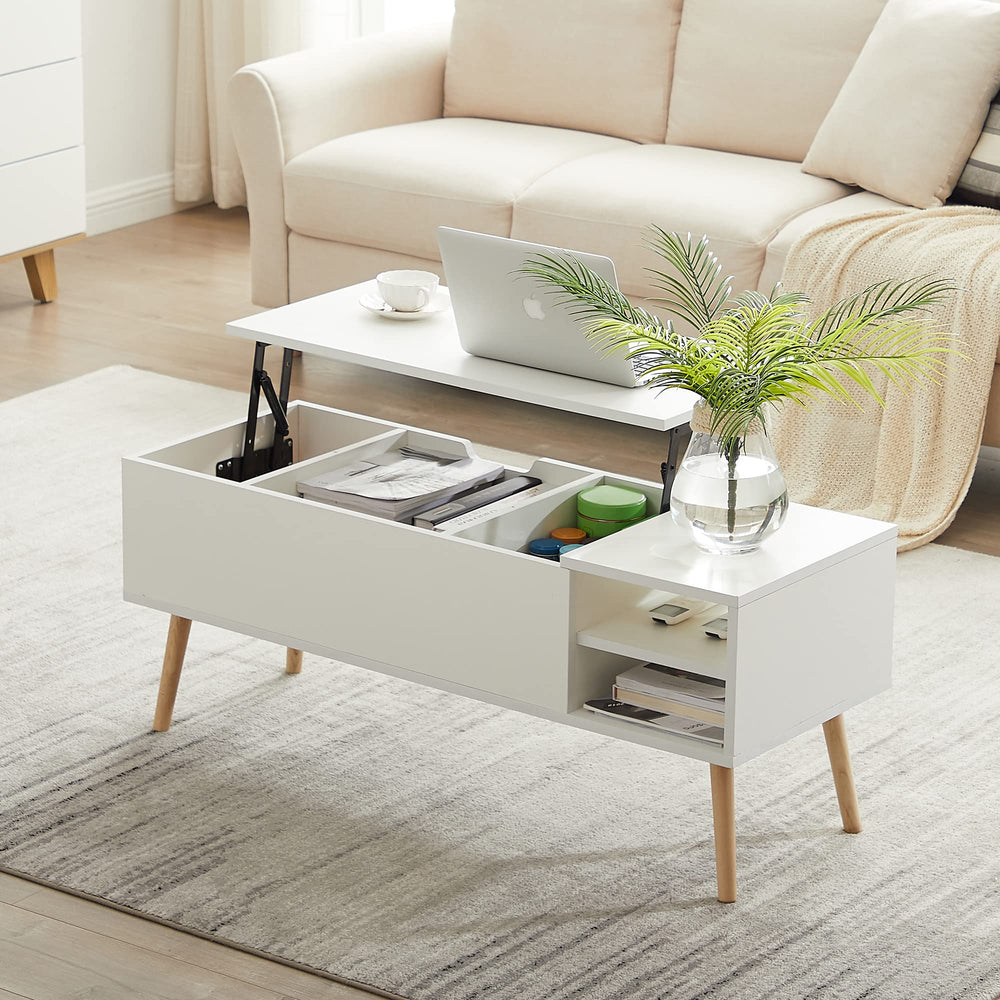 White Solid Wood Coffee Table - From Where - 