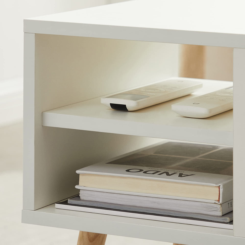 White Solid Wood Coffee Table - From Where - 