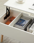 White Solid Wood Coffee Table - From Where - 