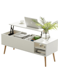 White Solid Wood Coffee Table - From Where - 