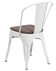 White Stackable Metal Chairs (Set of 4) - From Where - 