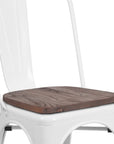 White Stackable Metal Chairs (Set of 4) - From Where - 