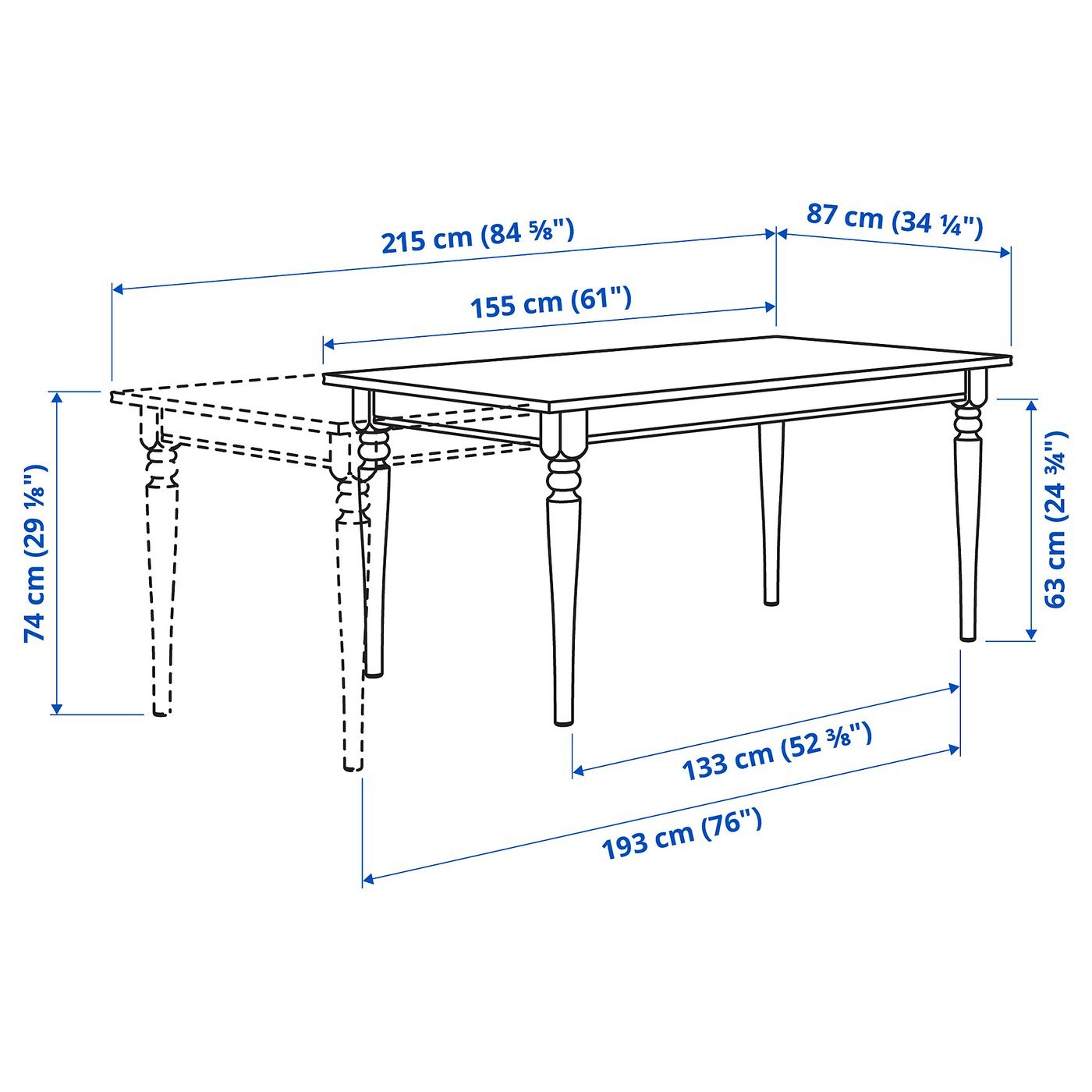 White Table with 4 Chairs Set - From Where - 