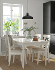 White Table with 4 Chairs Set - From Where - 