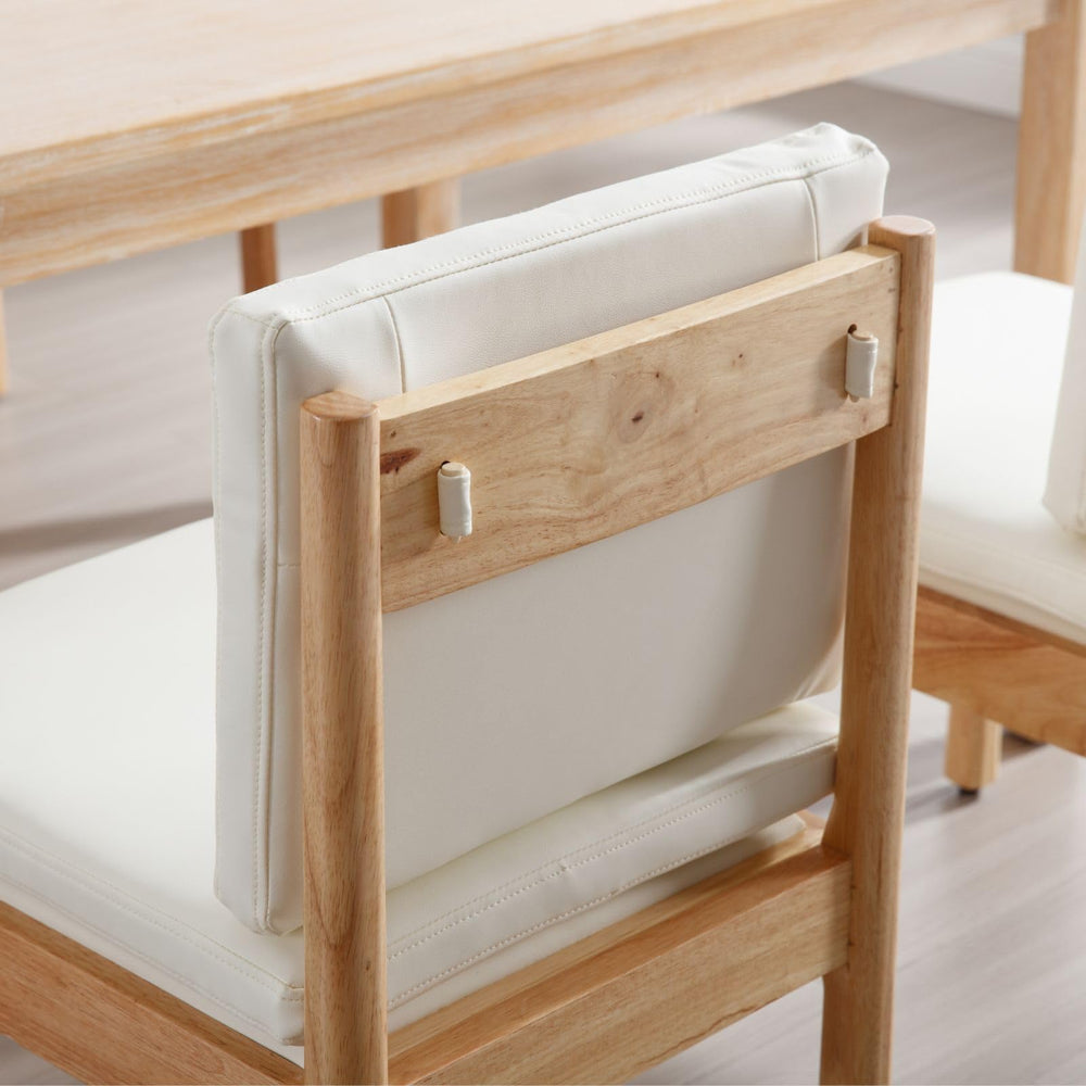 White Upholstered Dining Chairs (Set of 6) - From Where - 