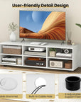 White Wood Media Console Table - From Where - 