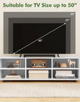 White Wood Media Console Table - From Where - 