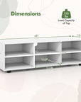 White Wood Media Console Table - From Where - 