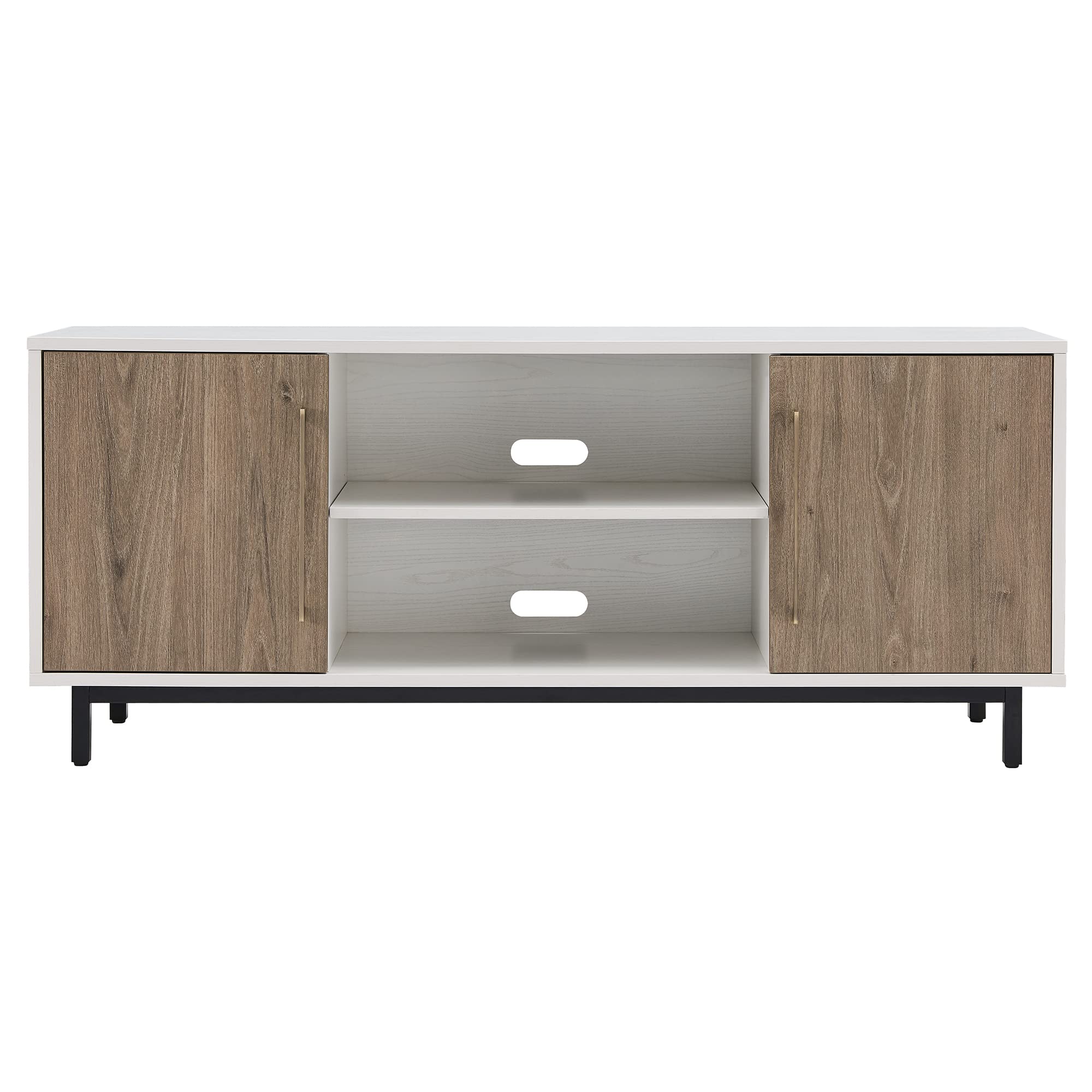 White/Antiqued Oak TV Stand - From Where - 