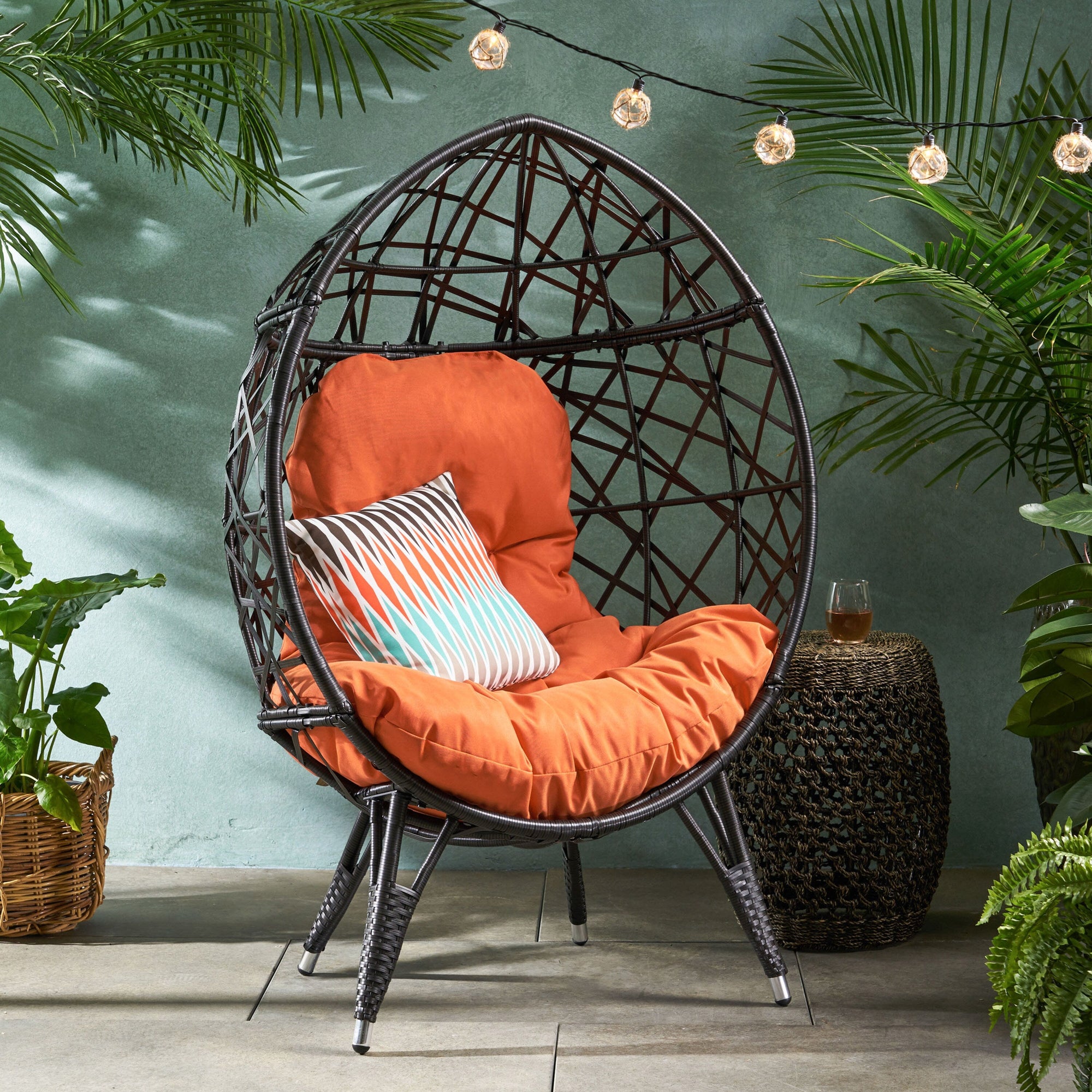 Wicker Hanging Egg Chair - From Where - 