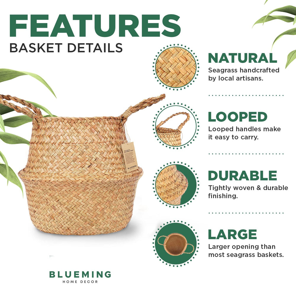 Wicker Seagrass Planter - From Where - 