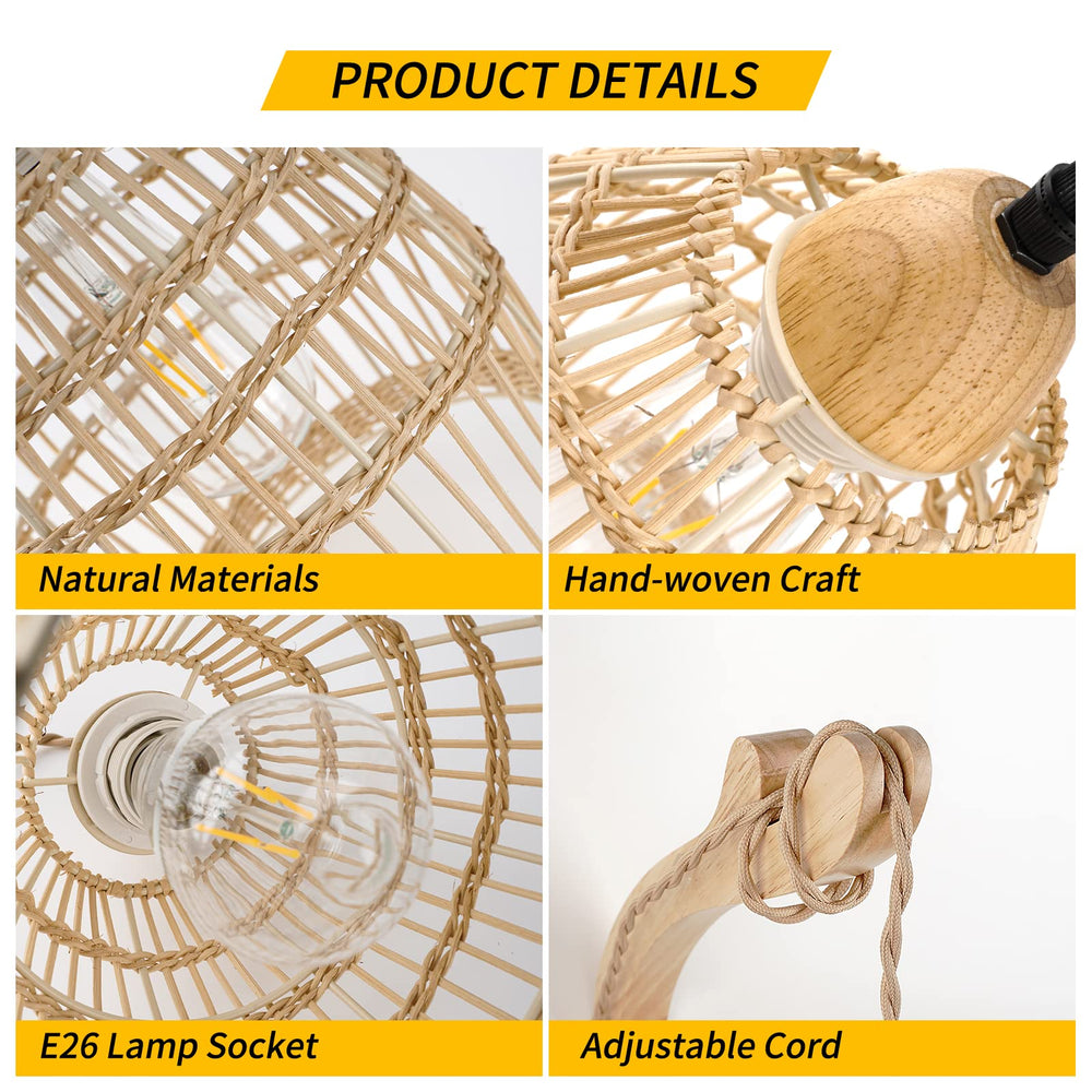 Wicker Wall Sconces (Set of 2) - From Where - 