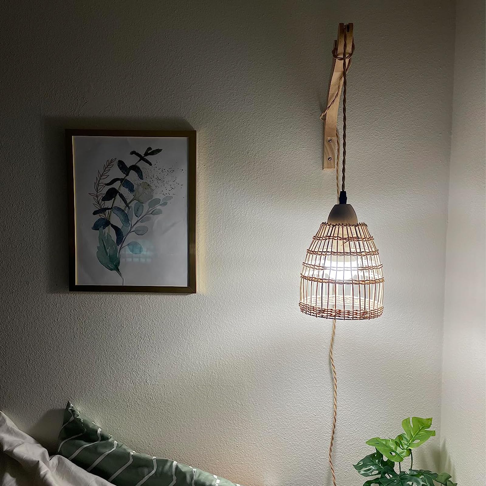 Wicker Wall Sconces (Set of 2) - From Where - 