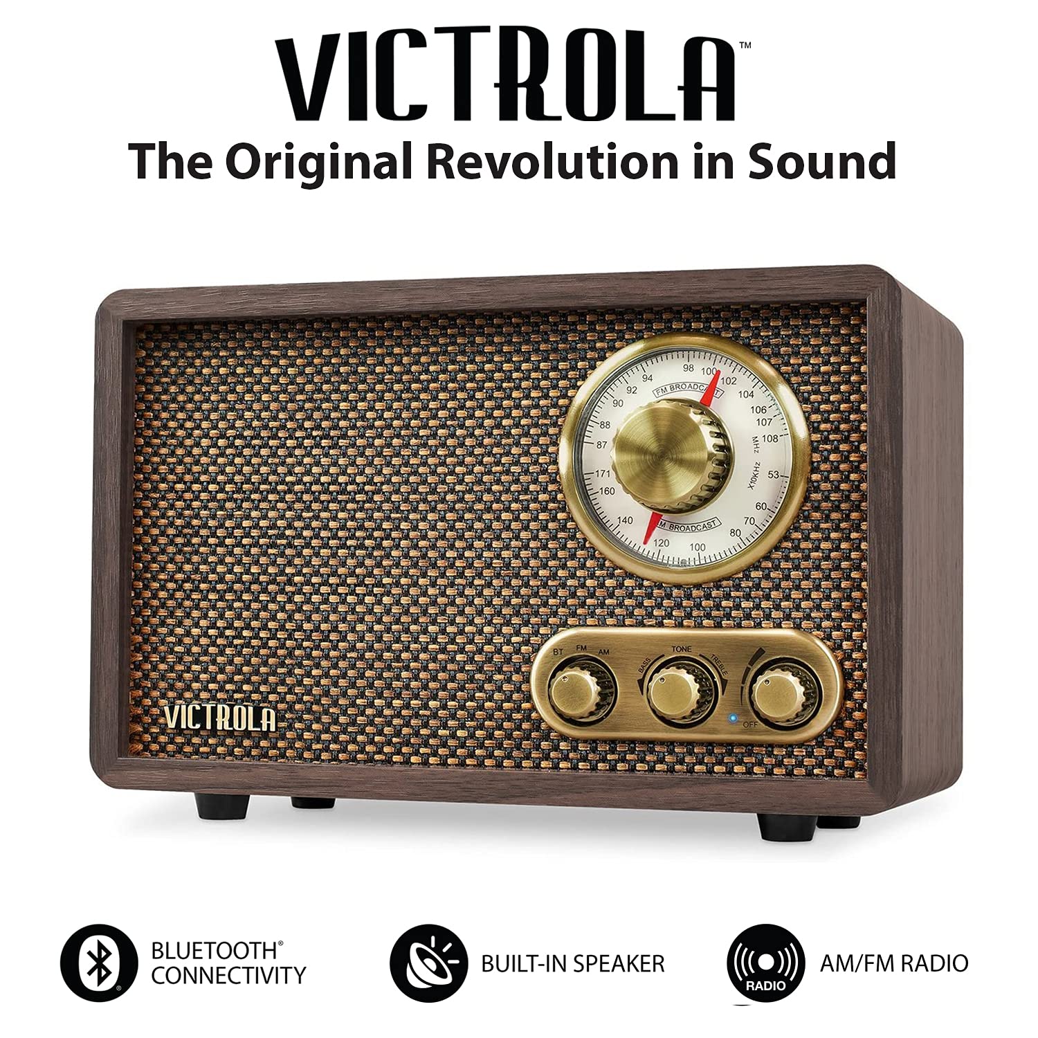 Willow Retro Wood Bluetooth Radio - From Where - 