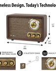 Willow Retro Wood Bluetooth Radio - From Where - 