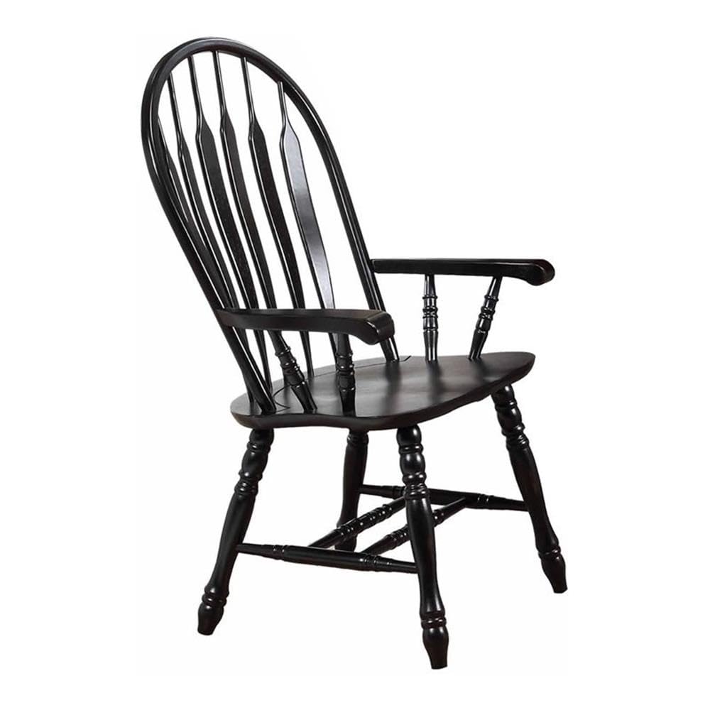 Windsor Dining Chair with Arms - From Where - 